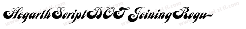 HogarthScriptDOT JoiningRegu字体转换